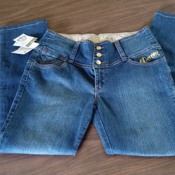 Beyonce Deréon High-Waist Blue Jeans 11/12 NWT - Picture 1 of 6